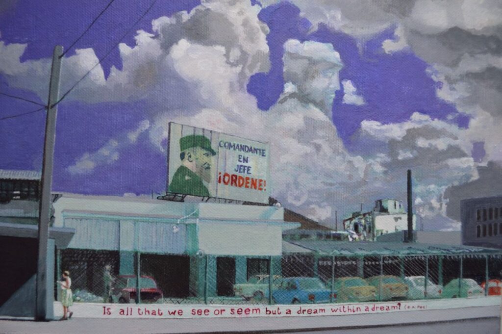 Opera olio su tela Caribbean Dream