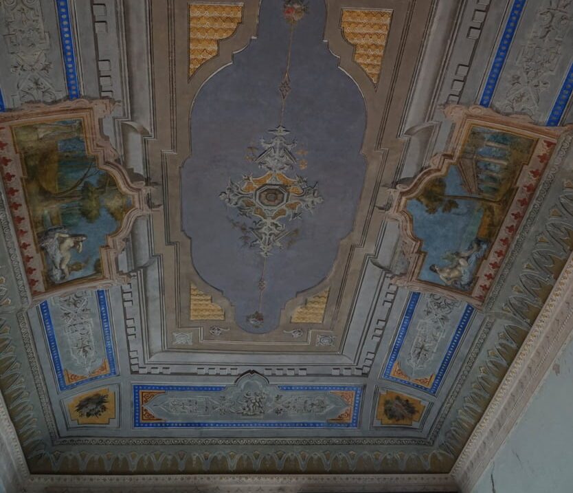 Soffitto edificio storico Como dopo il restauro