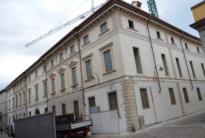 Palazzo Mugiasca a Como dopo il restauro conservativo dei prospetti